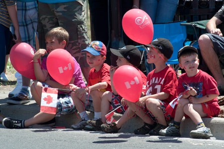 3 Watching July 1st Parade Cobourg
